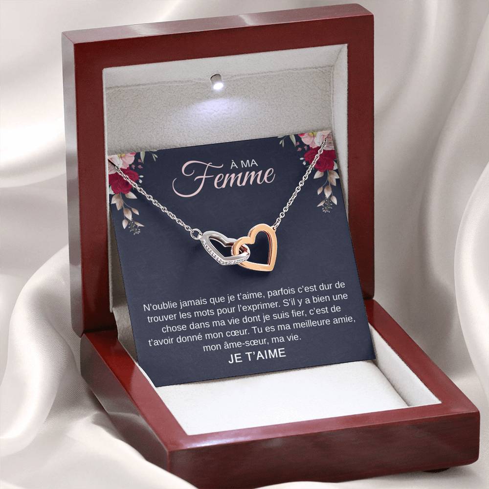 ETERNITY • Collier Déclaration d'amour Double Cœur - Lehnaa