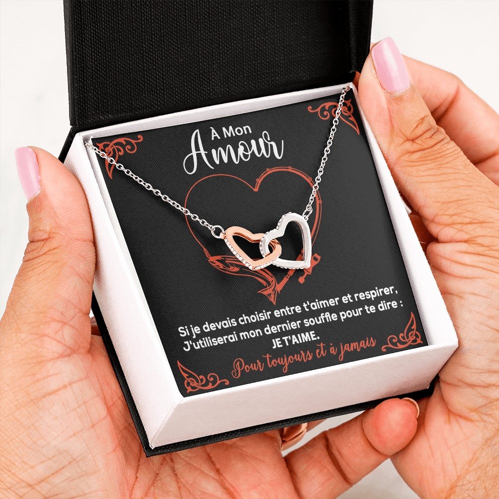 ETERNITY • Collier Déclaration d'amour Double Cœur - Lehnaa