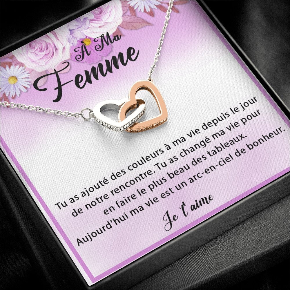ETERNITY • Collier Déclaration d'amour Double Cœur - Lehnaa