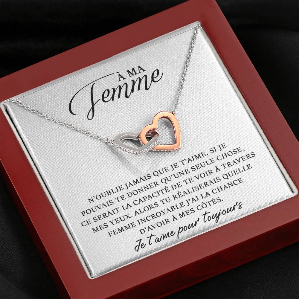 ETERNITY • Collier Déclaration d'amour Double Cœur - Lehnaa