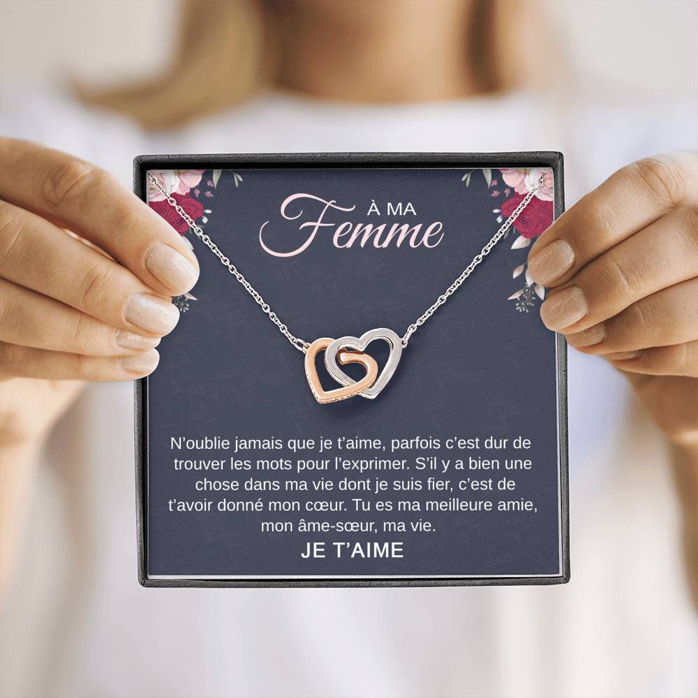 ETERNITY • Collier Déclaration d'amour Double Cœur - Lehnaa