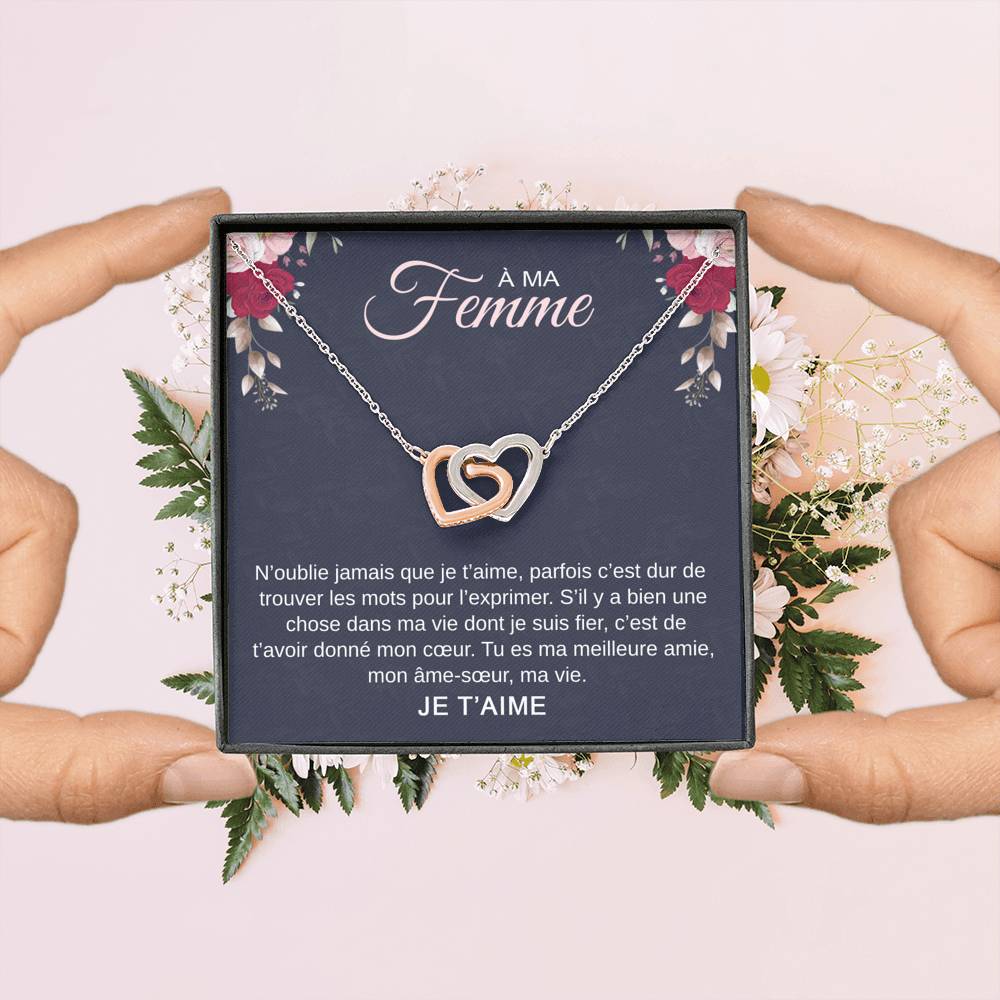 ETERNITY • Collier Déclaration d'amour Double Cœur - Lehnaa