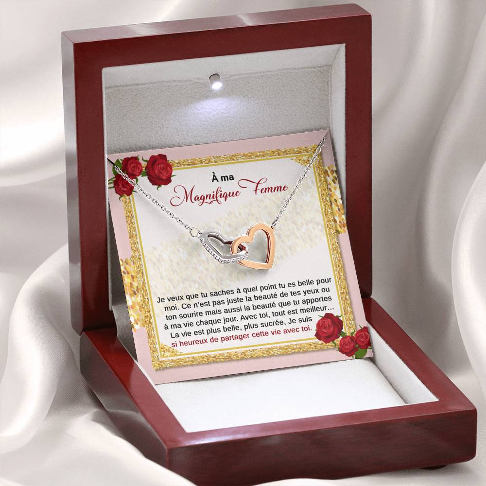 ETERNITY • Collier Déclaration d'amour Double Cœur - Lehnaa