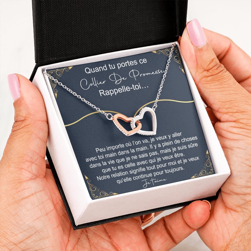 ETERNITY • Collier Déclaration d'amour Double Cœur - Lehnaa