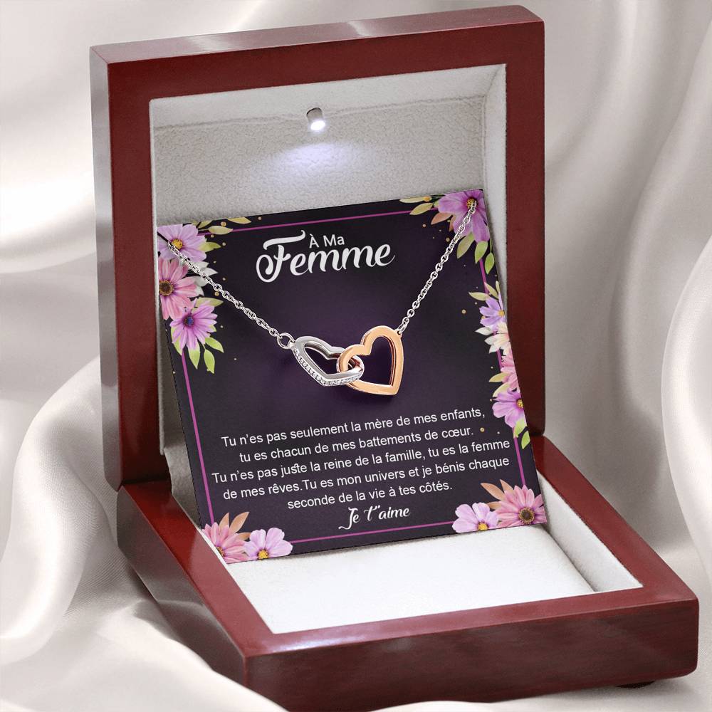ETERNITY • Collier Déclaration d'amour Double Cœur - Lehnaa