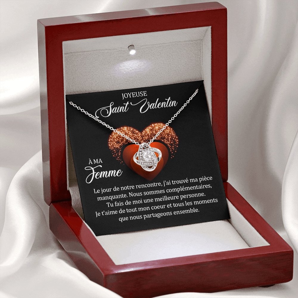 ETERNITY • Collier Saint Valentin Noeud d'Amour - Lehnaa