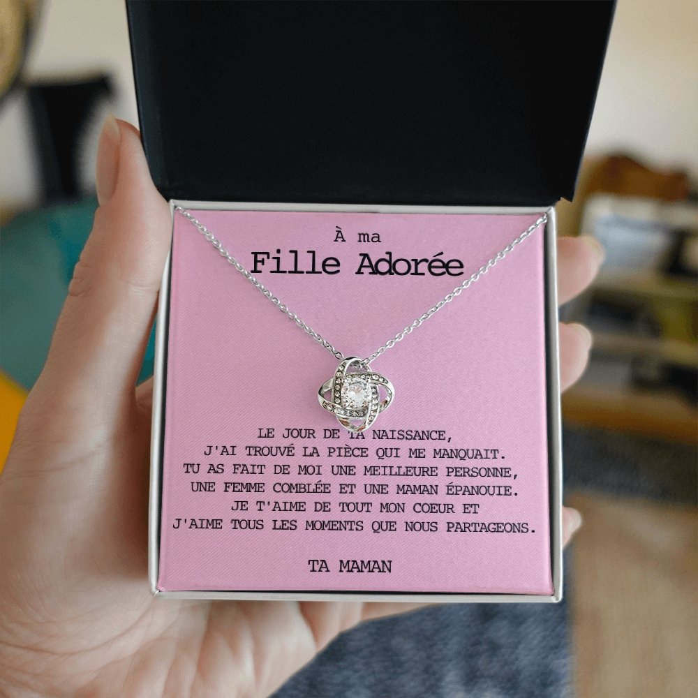 LINKY • Collier A Ma Fille Noeud d'Amour - Lehnaa