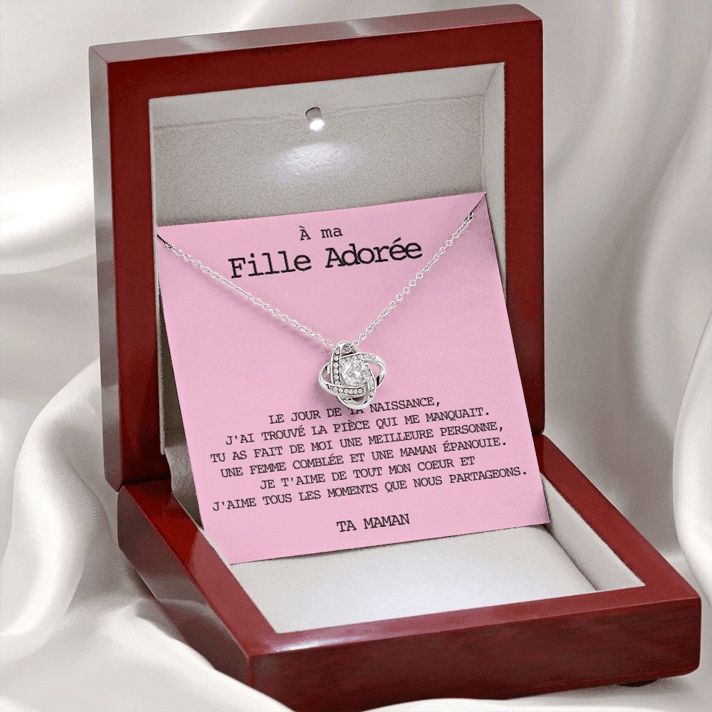 LINKY • Collier A Ma Fille Noeud d'Amour - Lehnaa