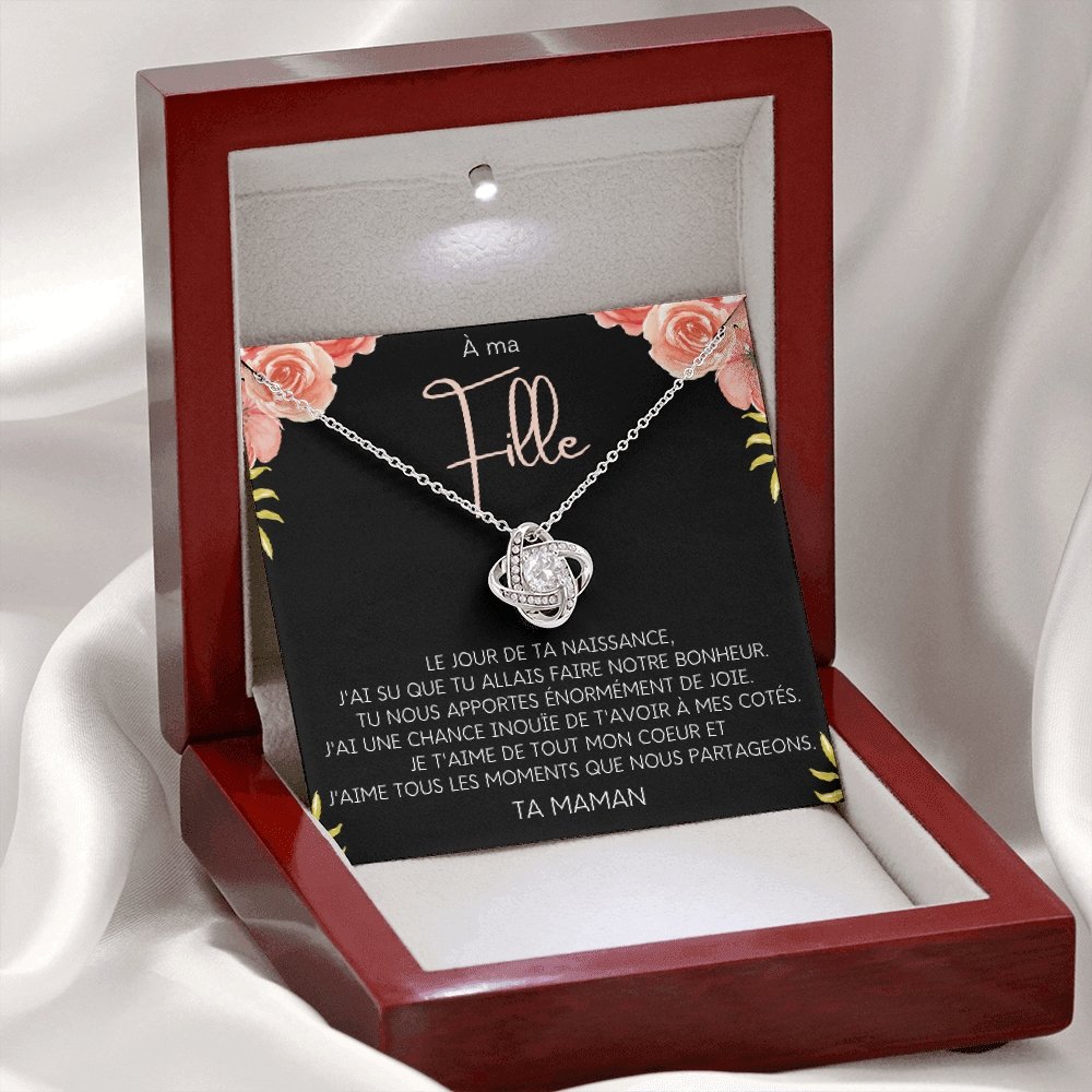 LINKY • Collier A Ma Fille Noeud d'Amour - Lehnaa