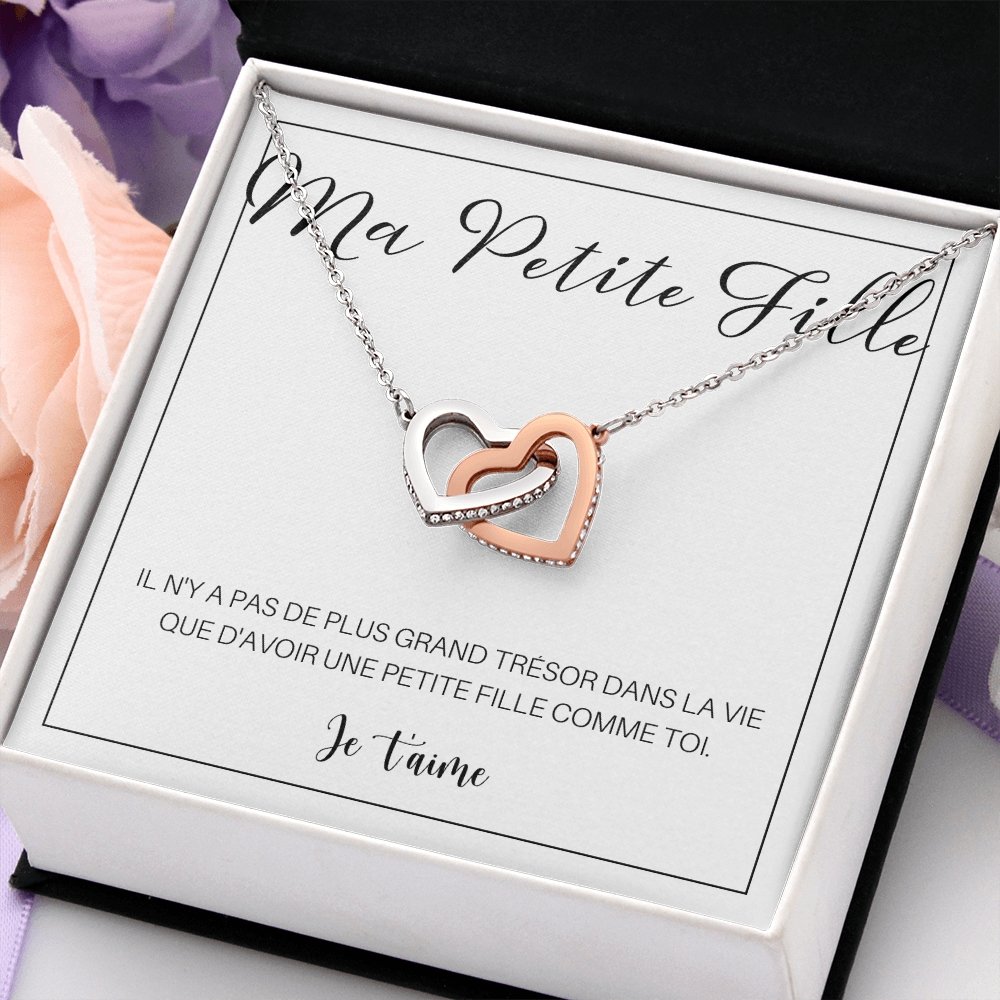 LINKY • Collier A Ma Petite-Fille Double Cœur - Lehnaa