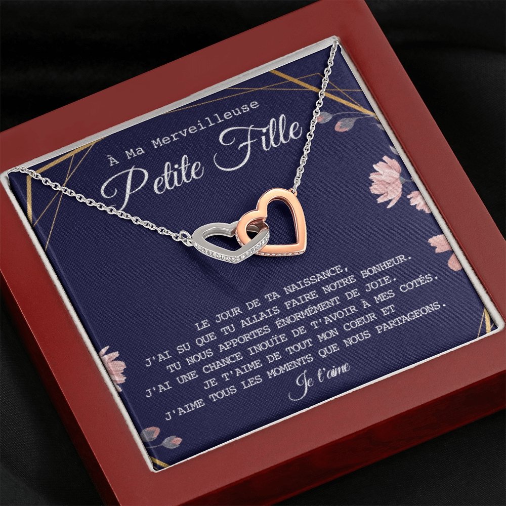 LINKY • Collier Petite-Fille Double Cœur - Lehnaa