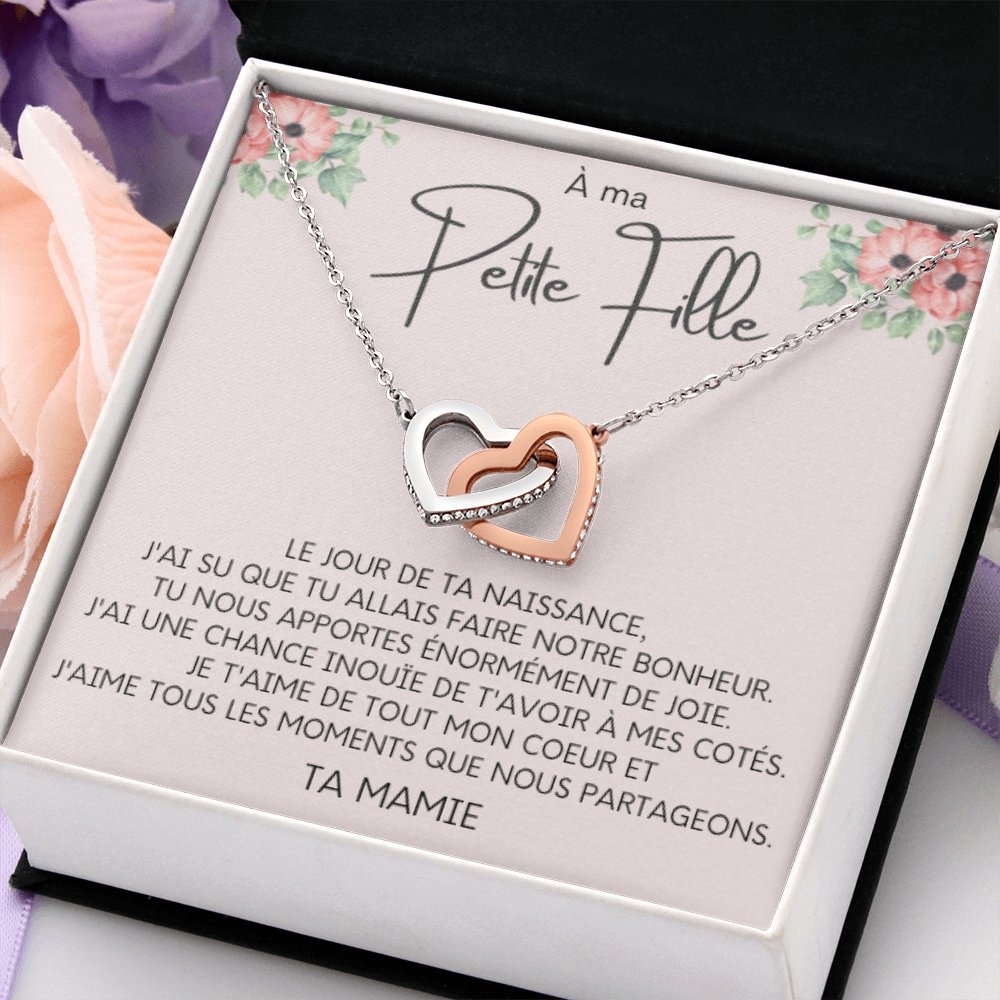 LINKY • Collier Petite-Fille Double Cœur - Lehnaa