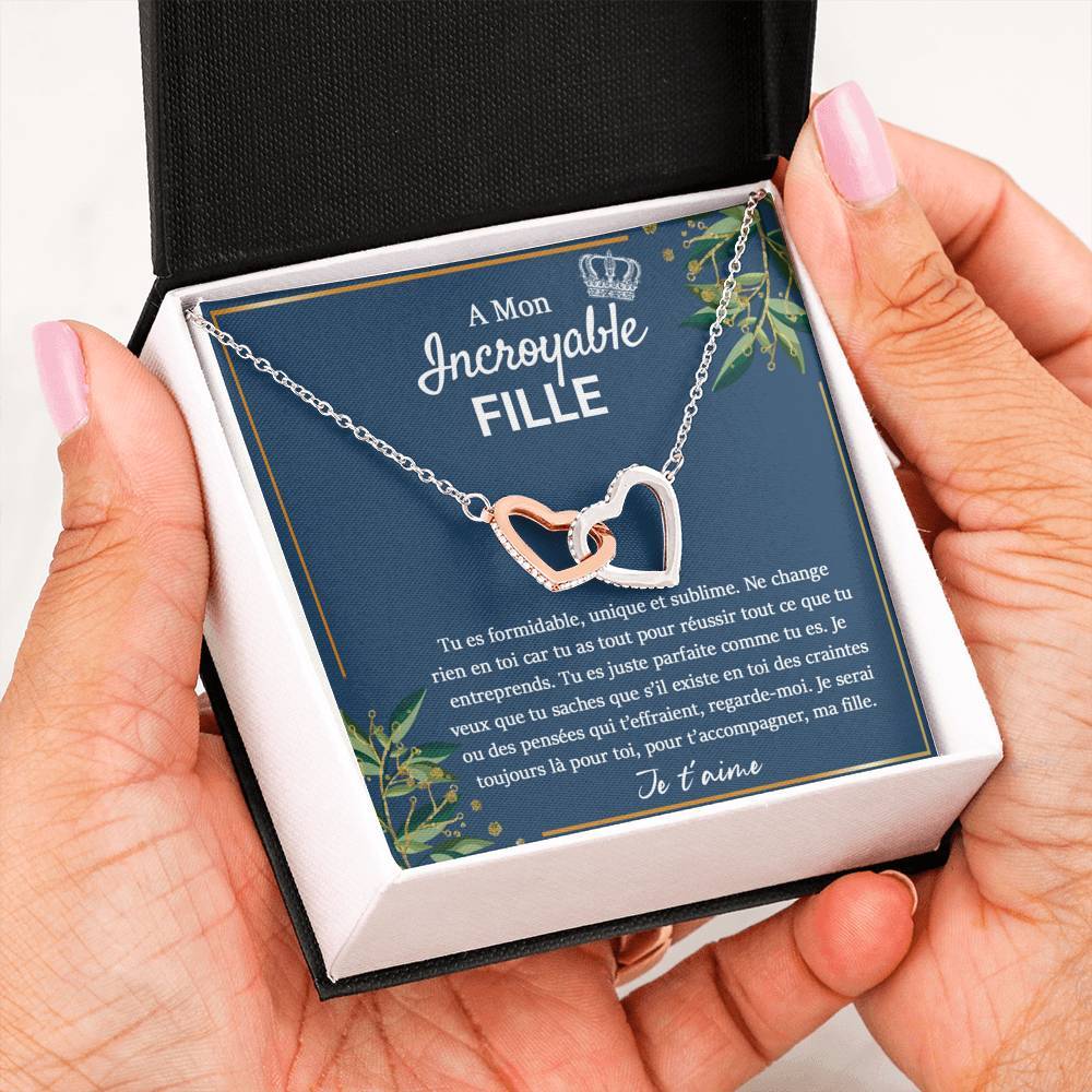LINKY • Collier Pour Ma Fille Double Cœur - Lehnaa