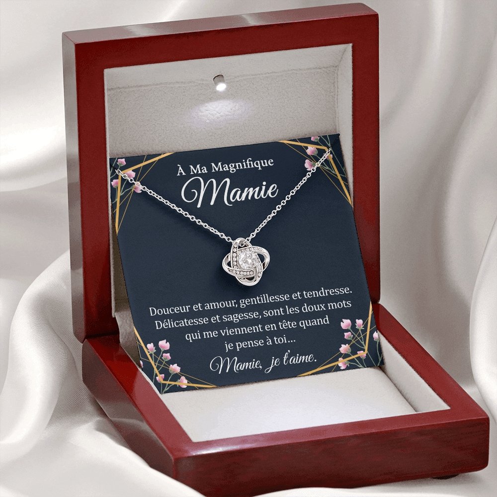 MAMIELOVA • Collier A Ma Mamie Noeud d'Amour - Lehnaa