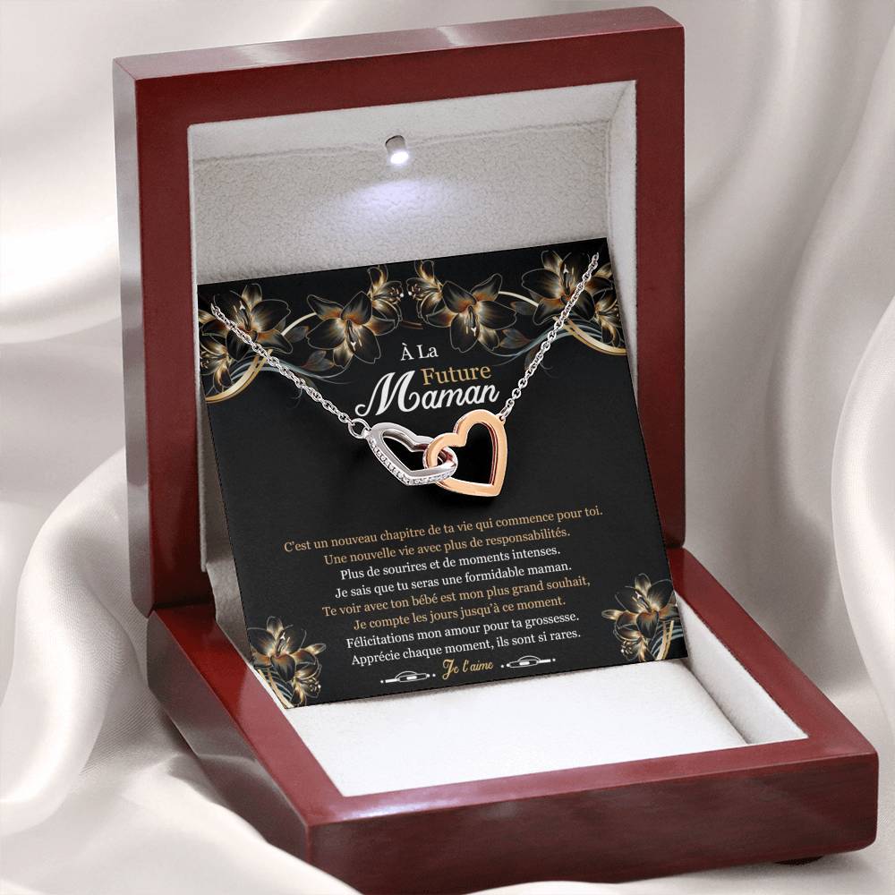 NEWMOM • Collier Future Maman Double Cœur - Lehnaa