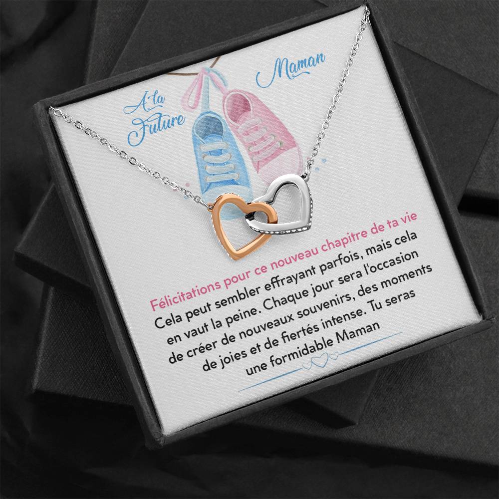 NEWMOM • Collier Future Maman Double Cœur - Lehnaa