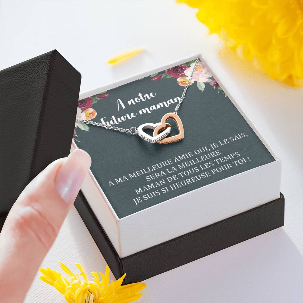 NEWMOM • Collier Future Maman Double Cœur - Lehnaa