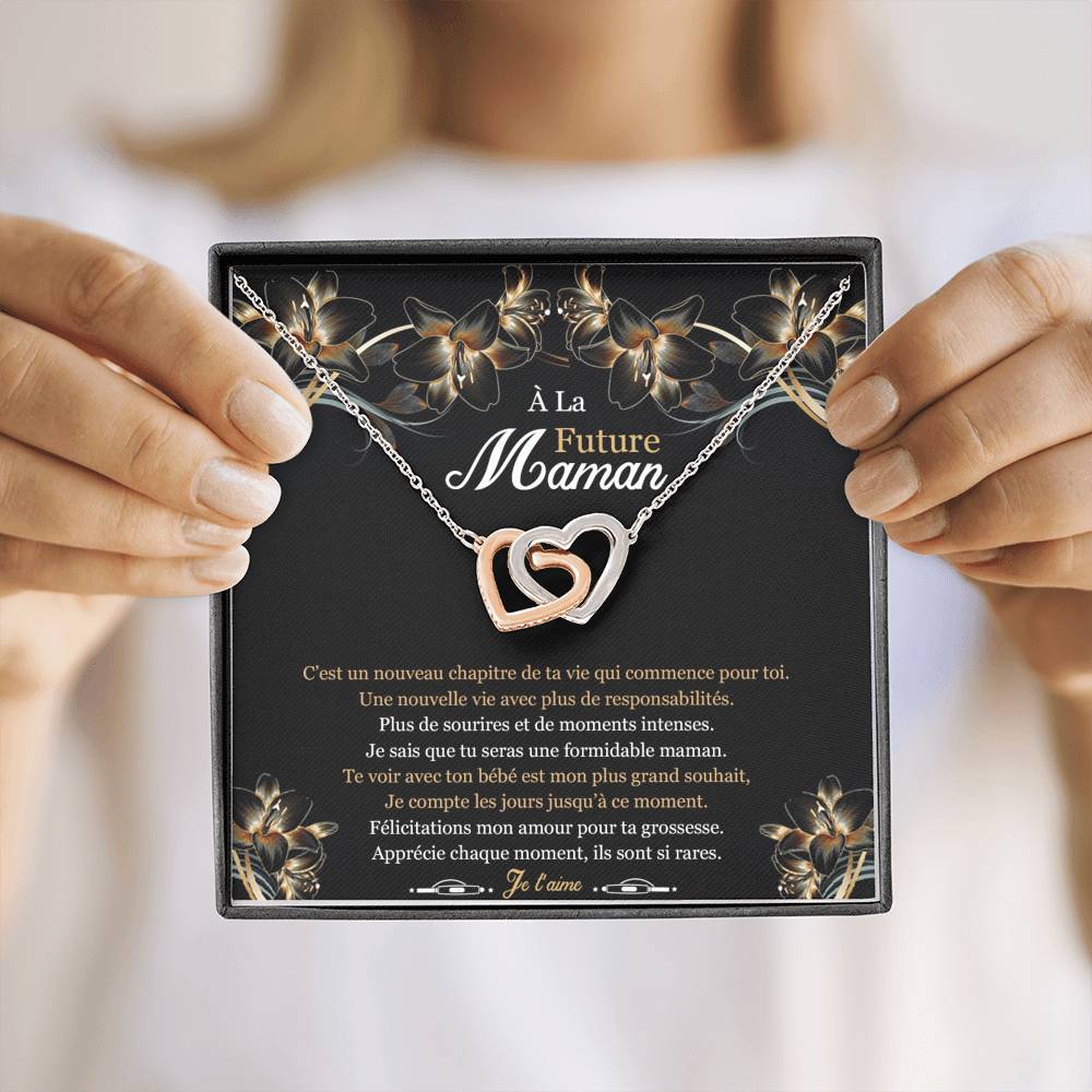 NEWMOM • Collier Future Maman Double Cœur - Lehnaa