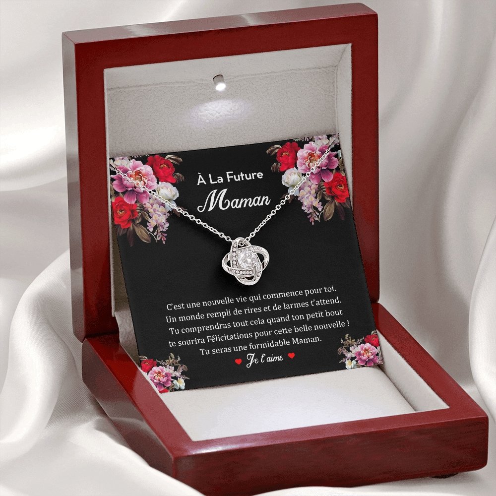 NEWMOM • Collier Future Maman Noeud d'Amour - Lehnaa
