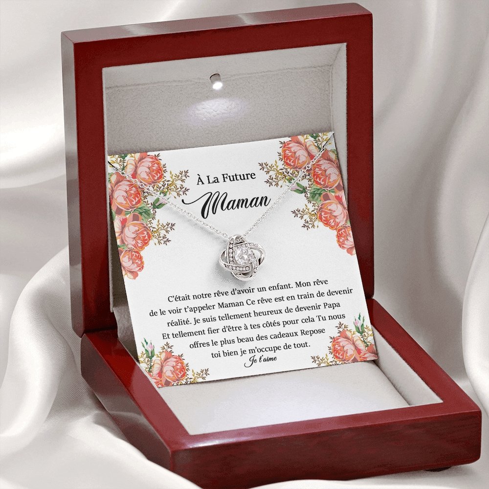 NEWMOM • Collier Grossesse Pour Ma Femme Noeud d'Amour - Lehnaa