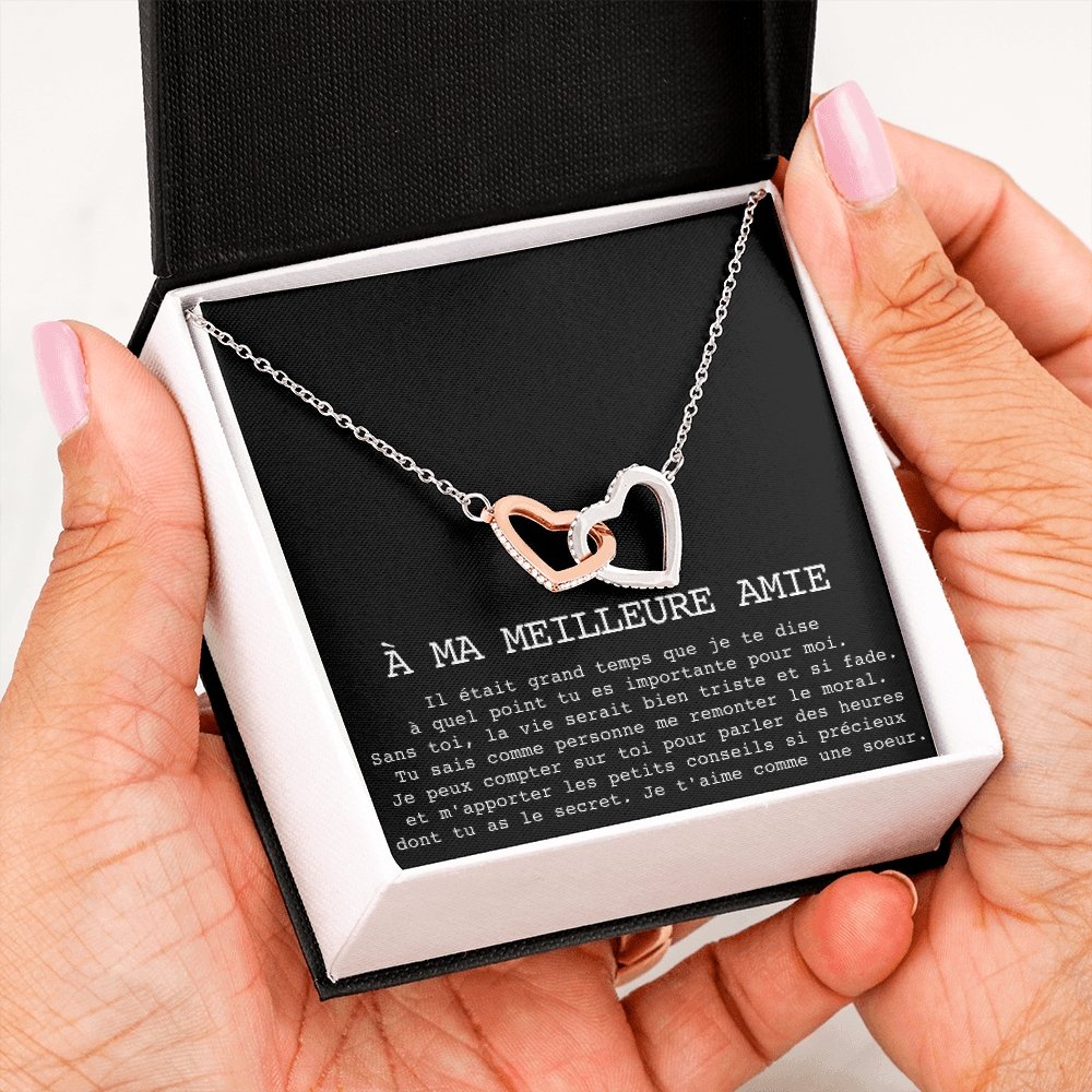 ONELOVE • Collier Meilleures Amies Double Cœur - Lehnaa