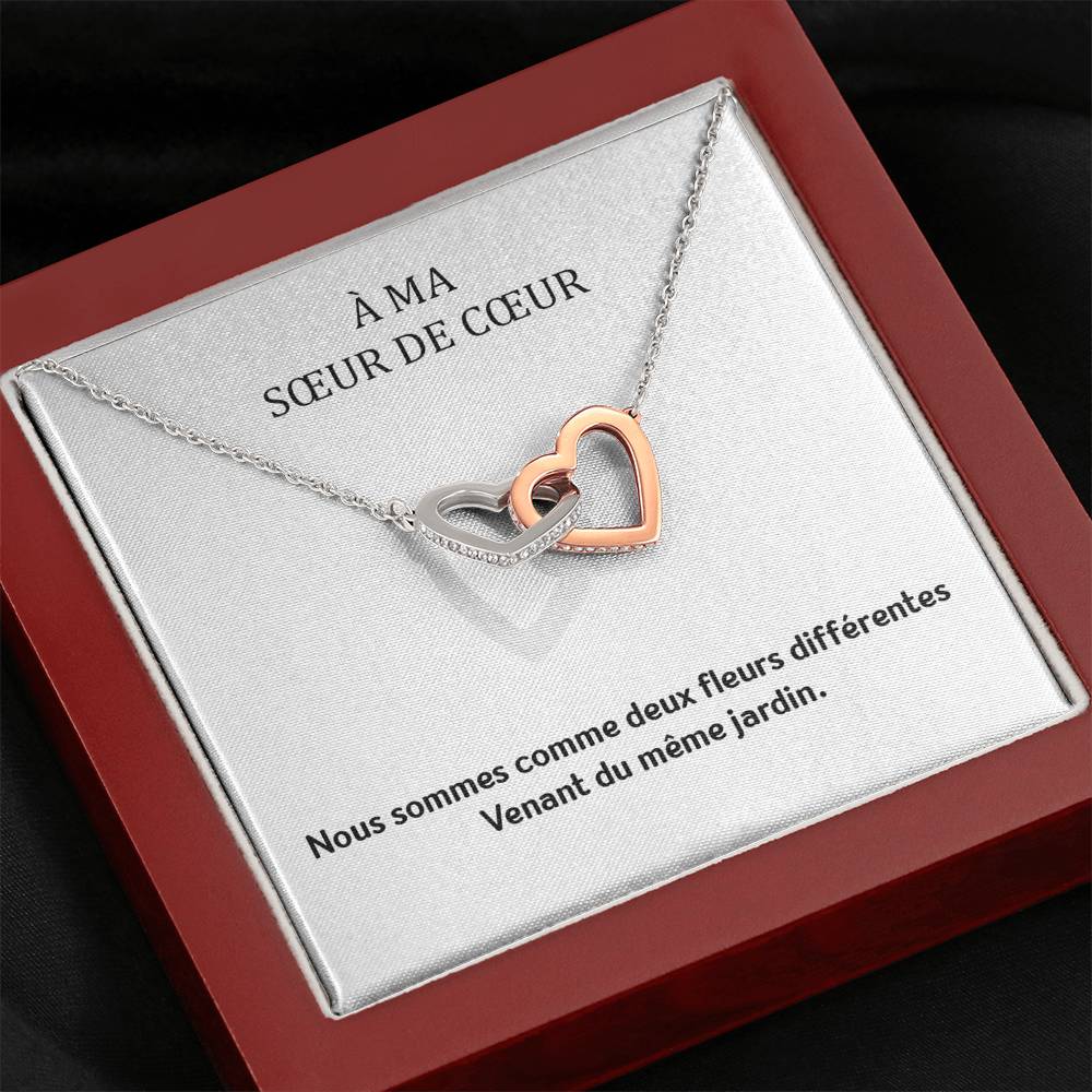 ONELOVE • Collier Meilleures Amies Double Cœur - Lehnaa