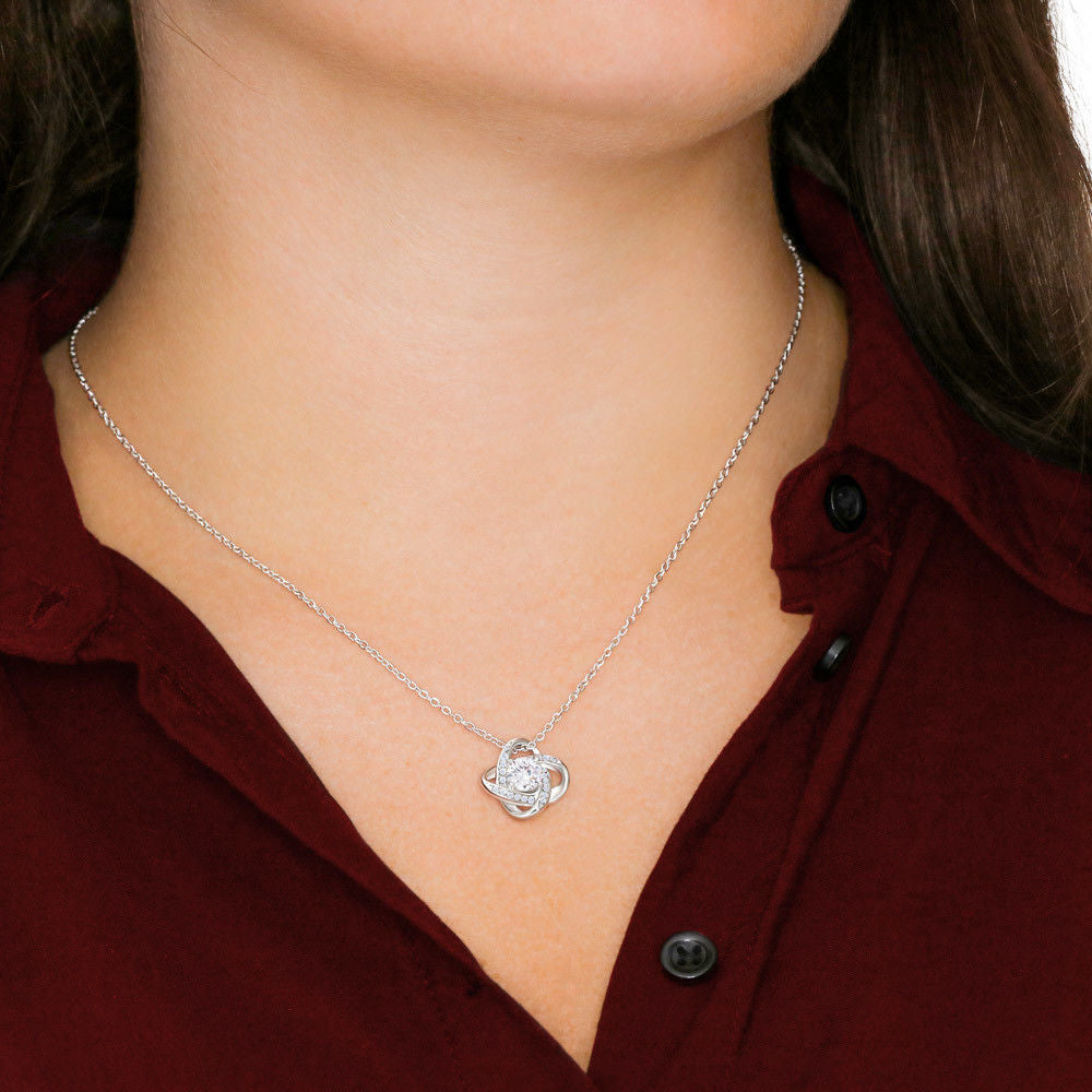 ONEMOM • Collier Déclaration Maman Noeud d'Amour Version Homme - Lehnaa